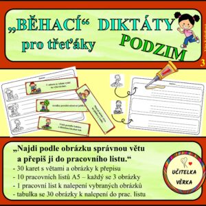BĚHACÍ DIKTÁTY PRO TŘEŤÁKY - PODZIM