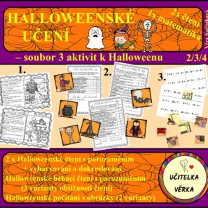 HALLOWEENSKÉ UČENÍ - soubor 3 aktivit k výuce