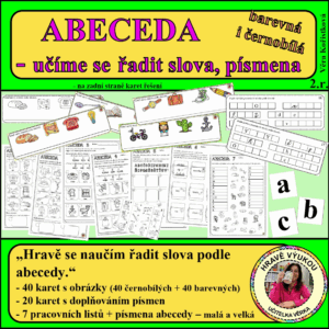ABECEDA - učíme se řadit písmena, slova