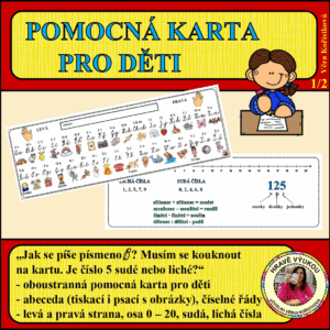 POMOCNÁ VÝUKOVÁ KARTA PRO DĚTI