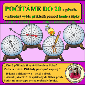 POČÍTÁME + a – DO 20 s přech. – s koulí a šipkou