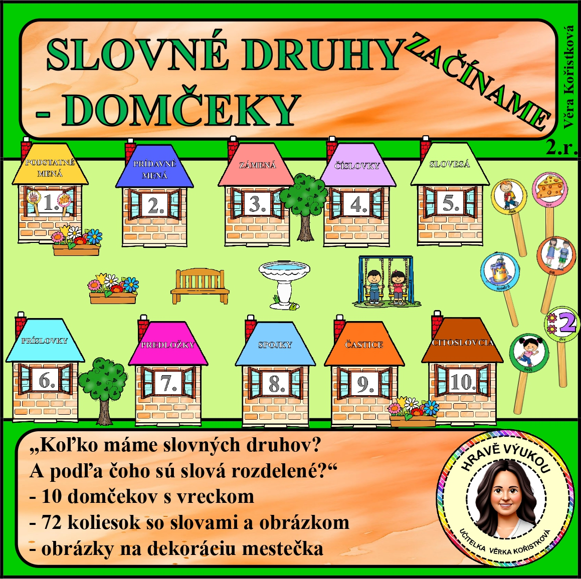 SLOVNÉ DRUHY – DOMČEKY – ZAČÍNAME
