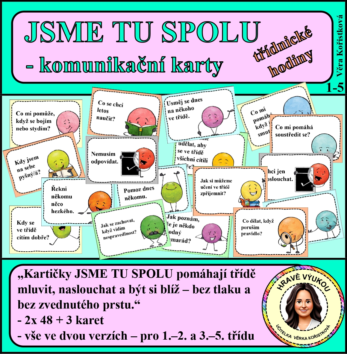 JSME TU SPOLU – komunikační karty