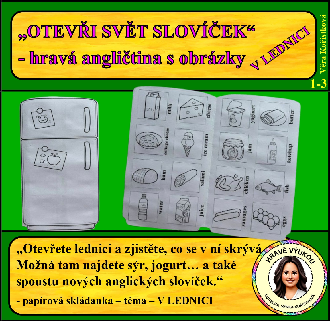OTEVŘI SVĚT SLOVÍČEK – hravá angličtina s obrázky – V LEDNICI