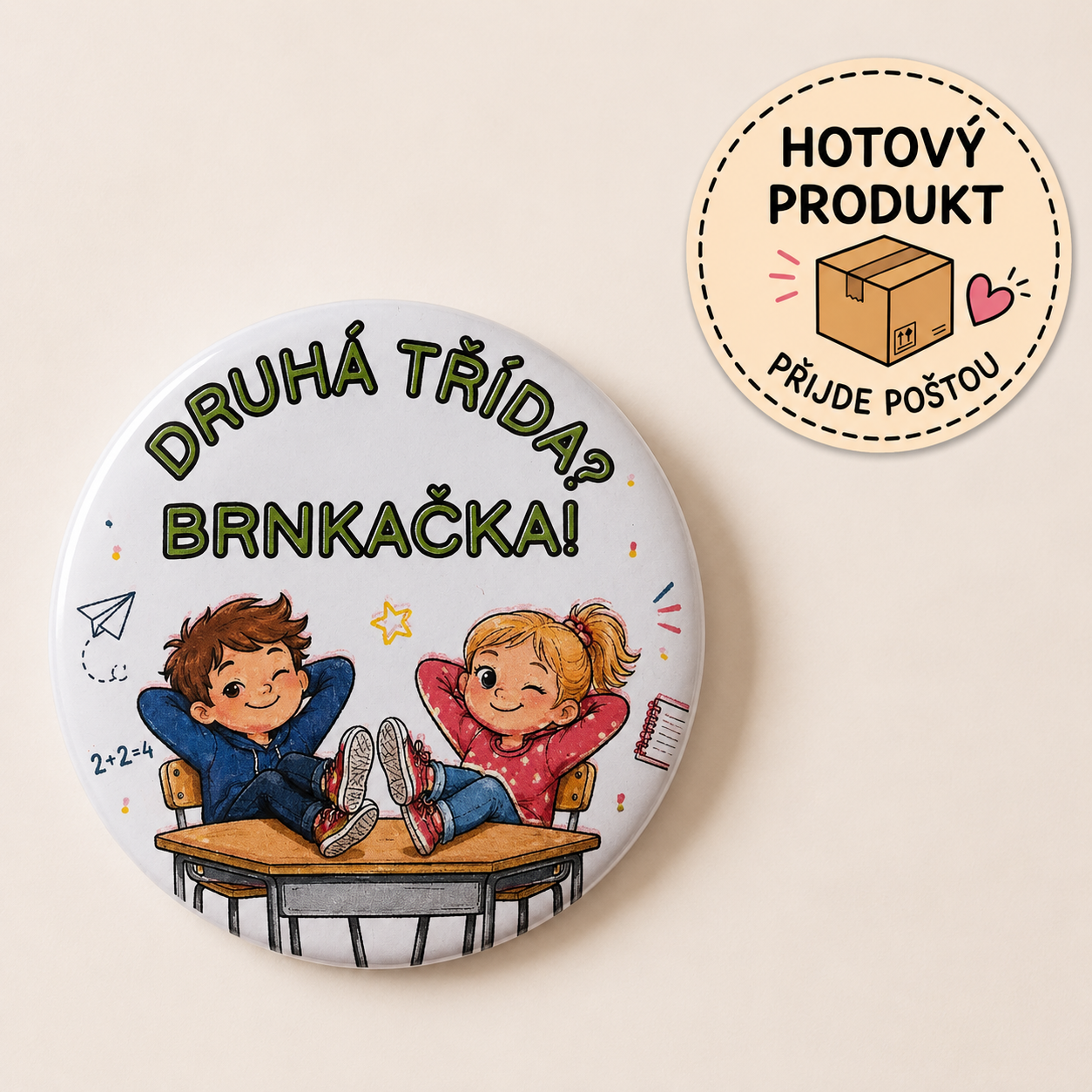 DRUHÁ TŘÍDA? BRNKAČKA – placky pro druháčky k začátku šk. roku