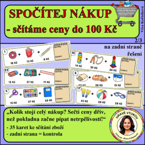 SPOČÍTEJ NÁKUP - sčítáme ceny do 100 Kč