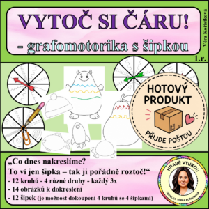VYTOČ SI ČÁRU! – grafomotorika s šipkou - HOTOVÝ VÝROBEK