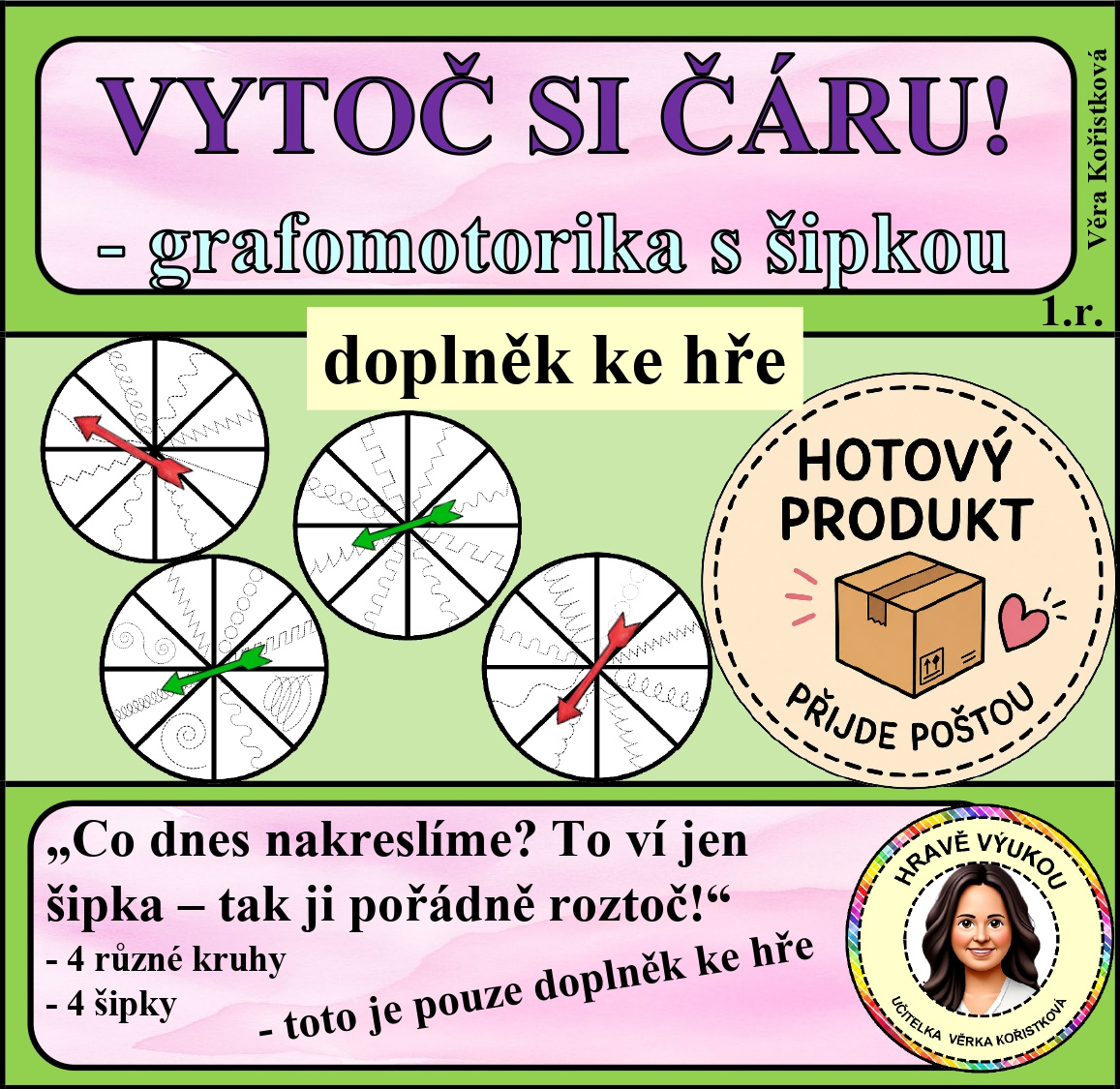 VYTOČ SI ČÁRU! – pouze doplněk ke hře – HOTOVÝ VÝROBEK