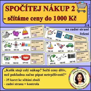 SPOČÍTEJ NÁKUP 2 – sčítáme ceny do 1 000 Kč