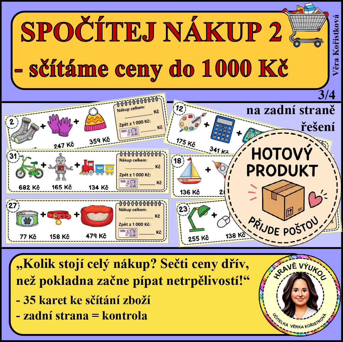 SPOČÍTEJ NÁKUP 2 – sčítáme ceny do 1 000 Kč – HOTOVÝ PRODUKT