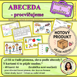 ABECEDA – procvičujeme – Kartičky z krabičky 7 - HOTOVÝ PRODUKT