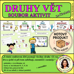 DRUHY VĚT – SOUBOR AKTIVIT - HOTOVÝ PRODUKT